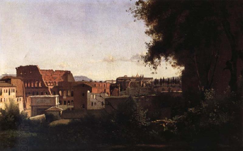 Corot Camille The theater from garden it Farnes China oil painting art